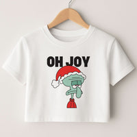 Oh Joy Cartoon Squid Crop top