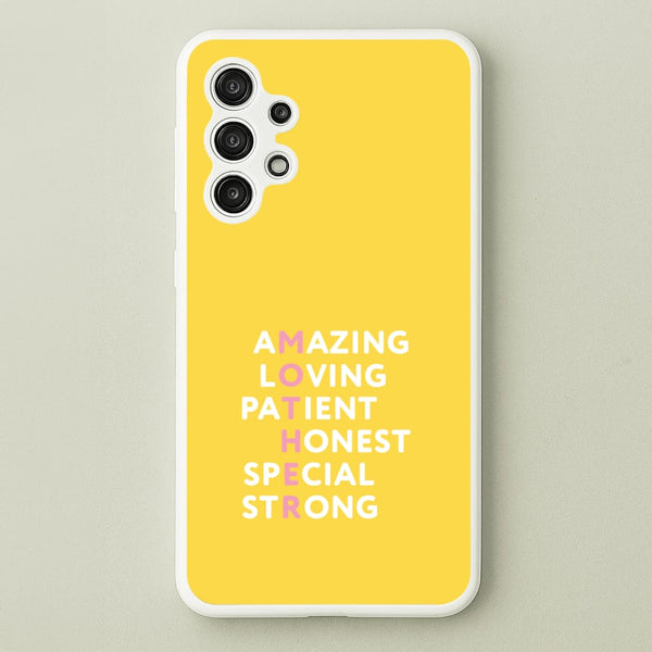 Mother Anagram Galaxy A13 Case