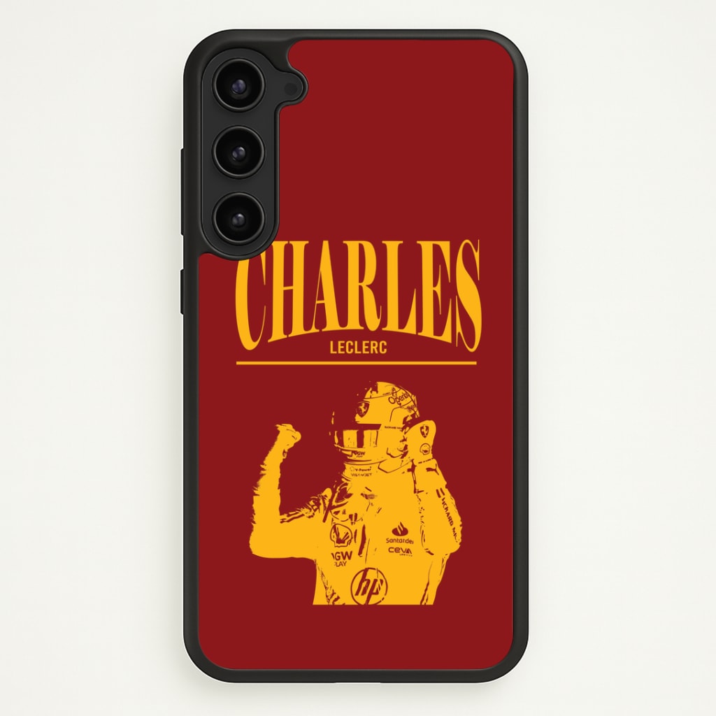 Charles Red And Gold Galaxy S23 Case