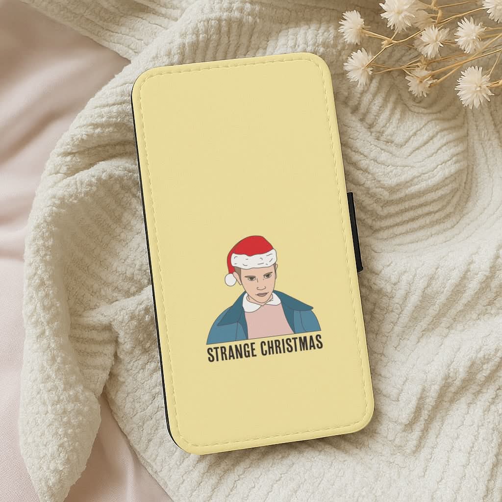 Strange Christmas  Leather Phone Case