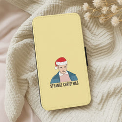 Strange Christmas  Leather Phone Case