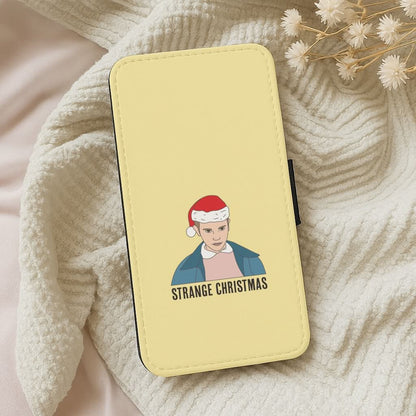 Strange Christmas  Leather Phone Case