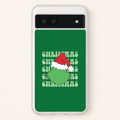 Green Creature Christmas Google Pixel 7 Case