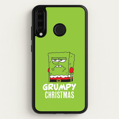 Grumpy Christmas Cartoon Sponge Huawei P30 Lite Case