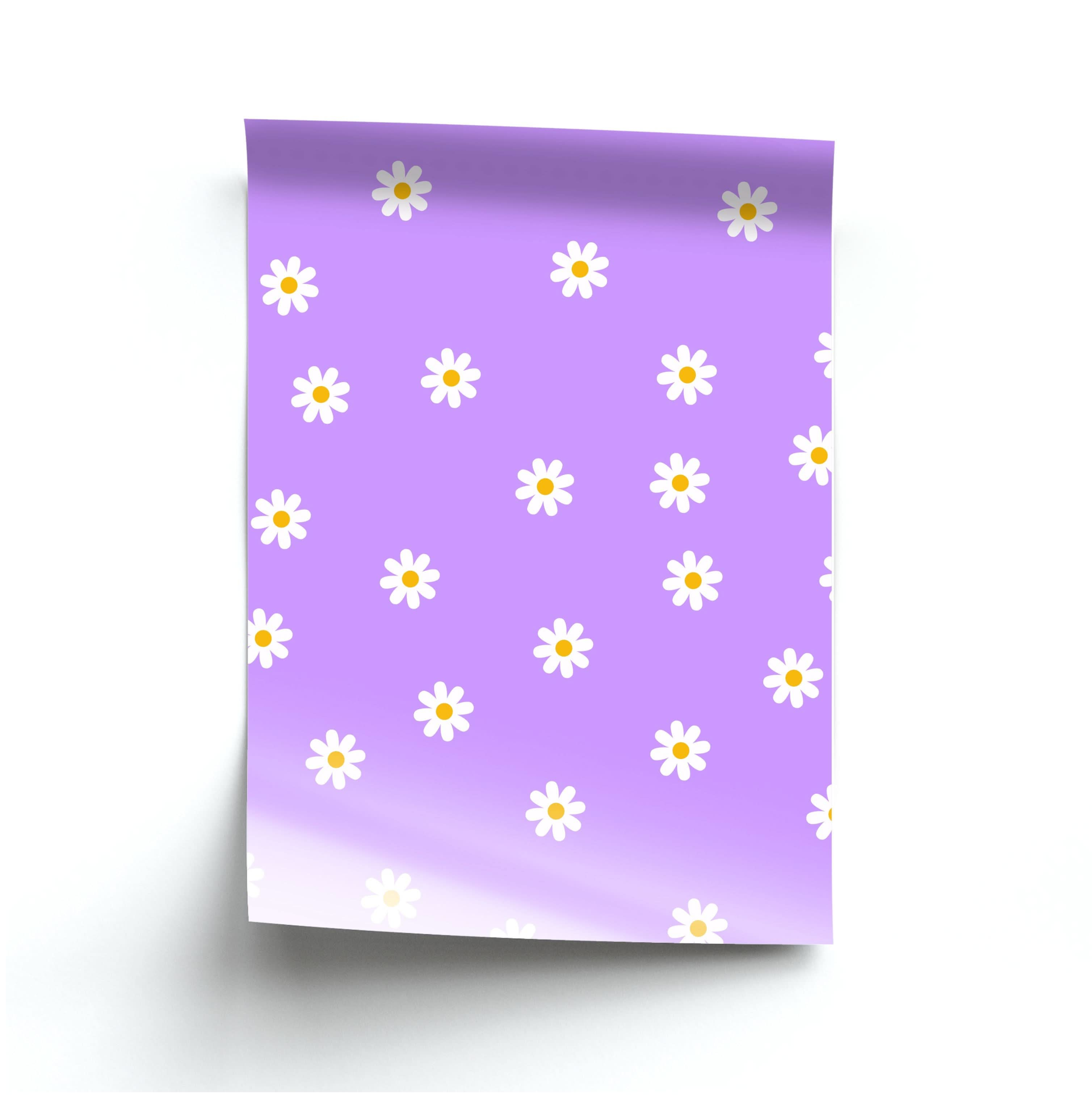 Purple Daisies  Poster