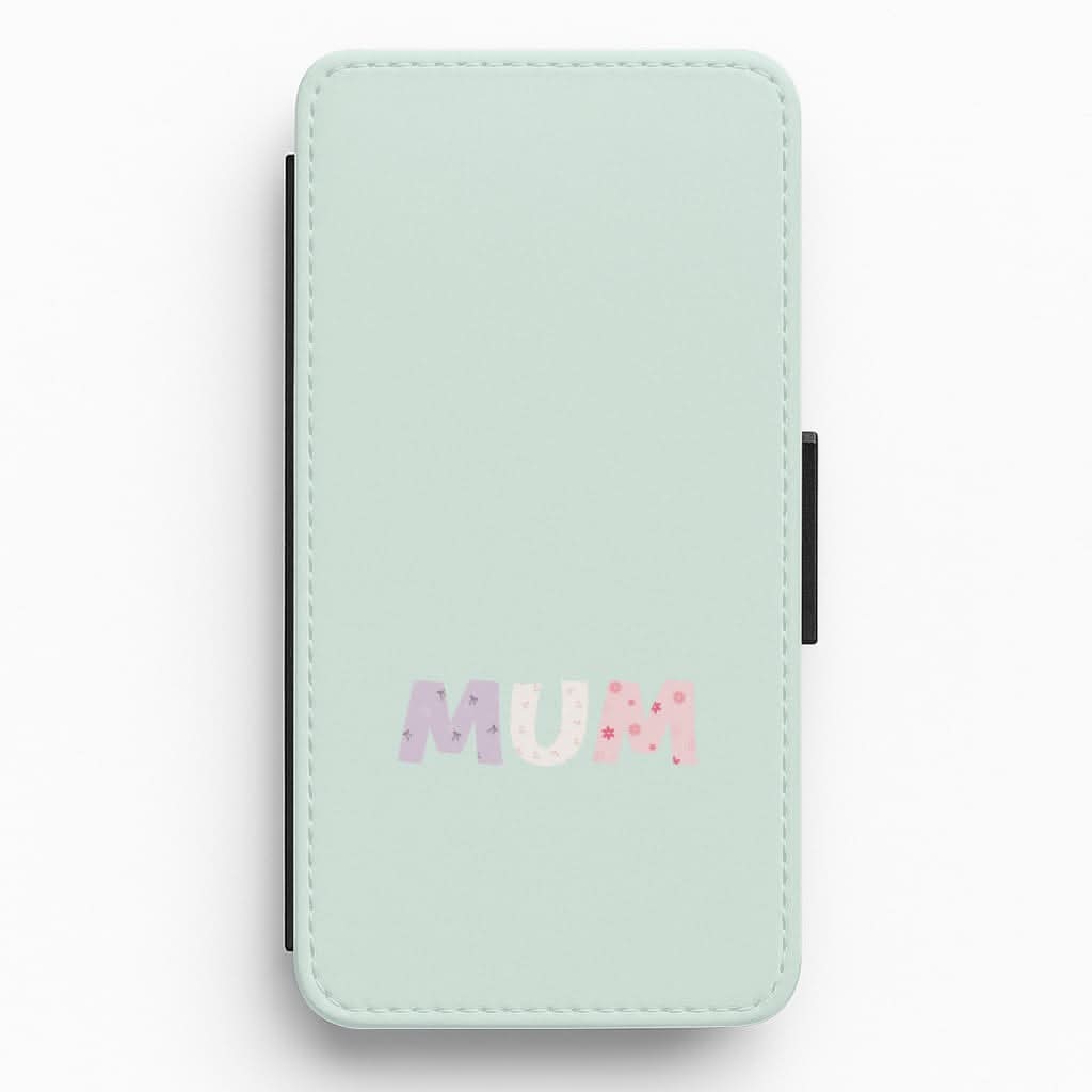 Mum Patchwork Flip / Wallet Phone Case