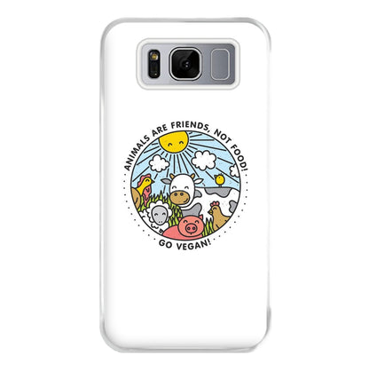 Animals Are Friends, Not Food - Vegan Phone Case