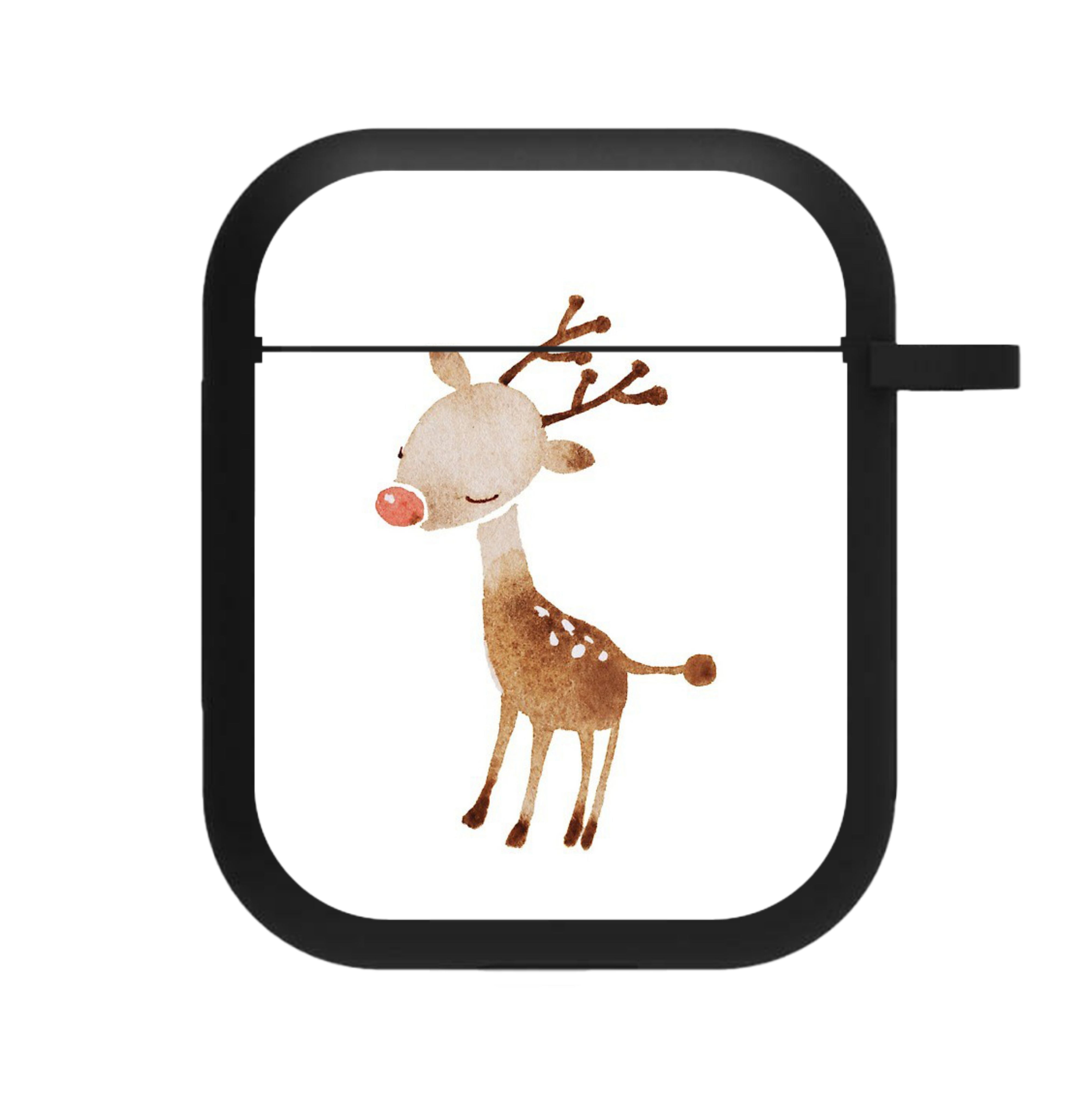 Watercolour Rudolph The Reindeer AirPods Case