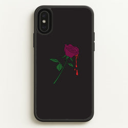 Dark Pink Rose iPhone XS Max Case
