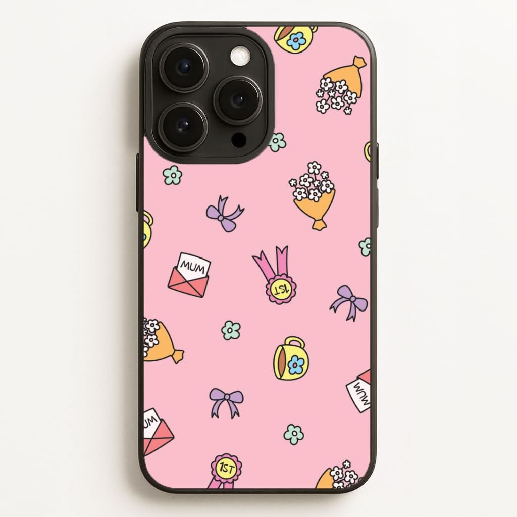 Mum Doodles Pattern Phone Case for Apple iPhone, Samsung Galaxy, Huawei and Google Pixel