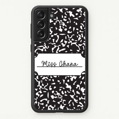Personalised School Notebook Galaxy S21 Plus Case