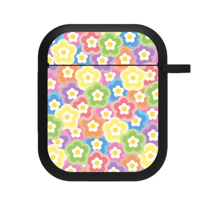 Psychedelic Flowers - Floral Patterns AirPods Case