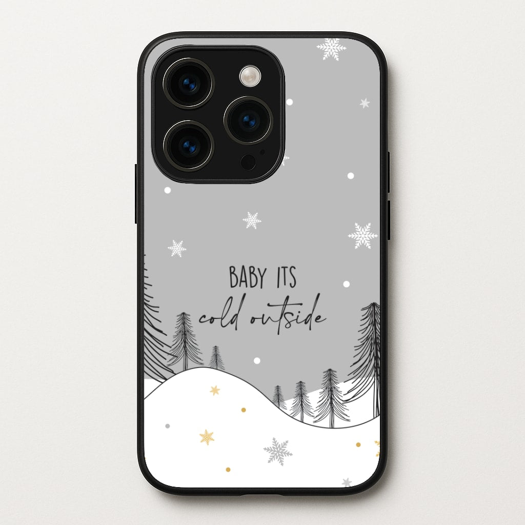 Baby It's Cold Outisde Landscape iPhone 14 Pro Case