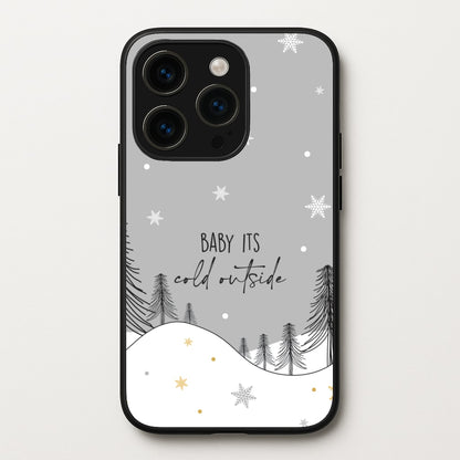 Baby It's Cold Outisde Landscape iPhone 14 Pro Case