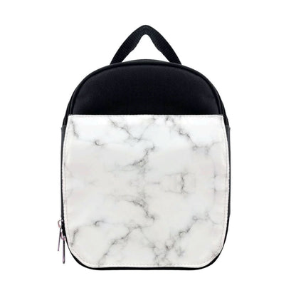 White Marbled  Lunchbox