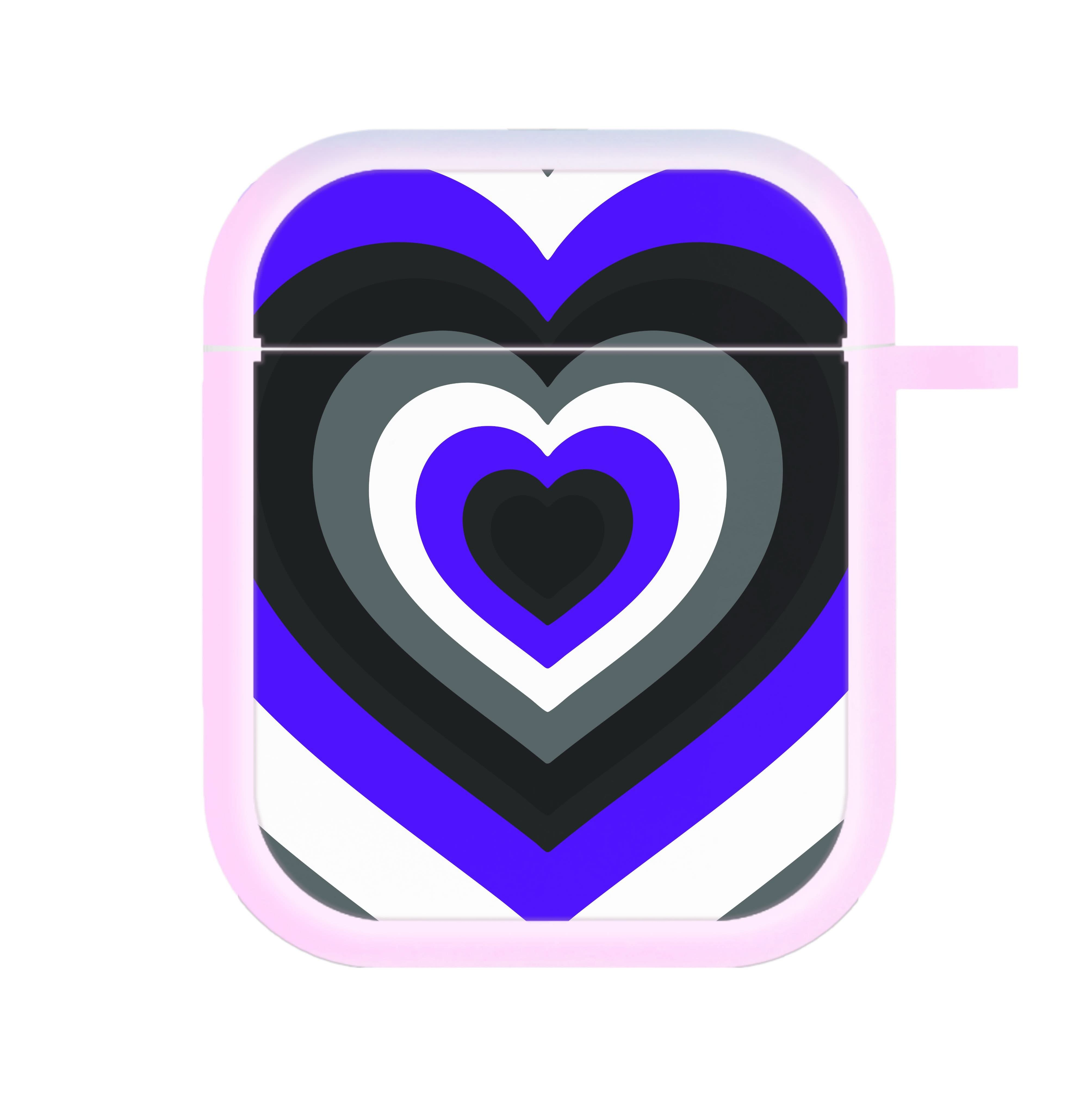 Asexual Pride Heart AirPods Case