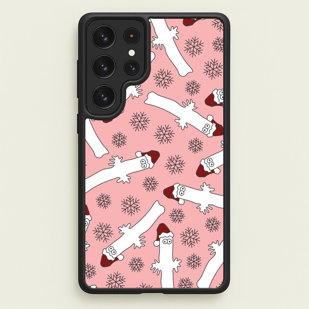 Wiggly Moom Xmas Hat Pattern Galaxy S22 Ultra Case
