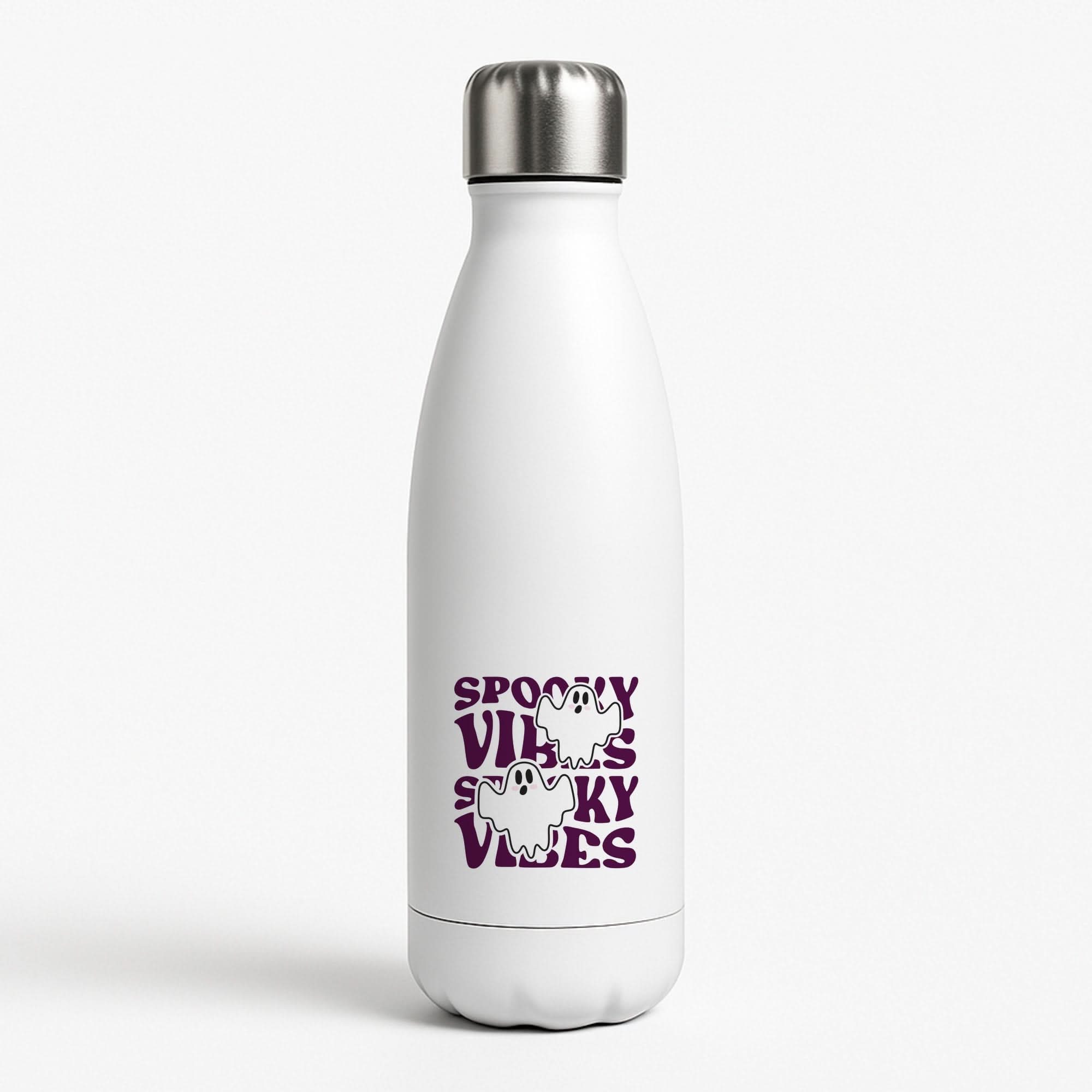 Spooky Vibes Pink Water Bottle