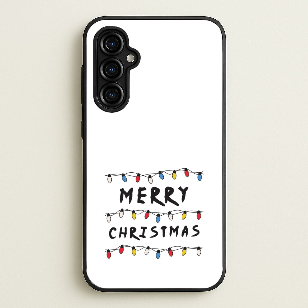 Merry Christmas String Lights Galaxy A54 Case