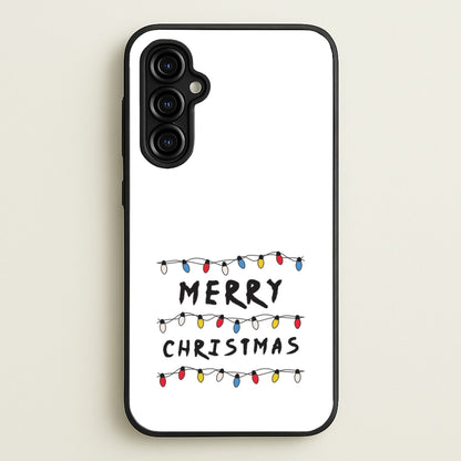 Merry Christmas String Lights Galaxy A54 Case