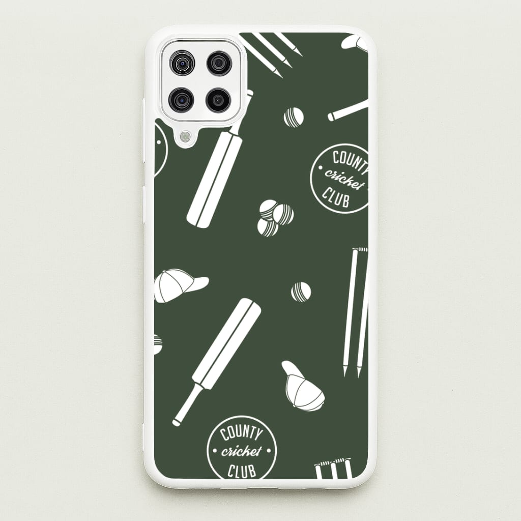 Cricket Props Pattern Galaxy A12 Case
