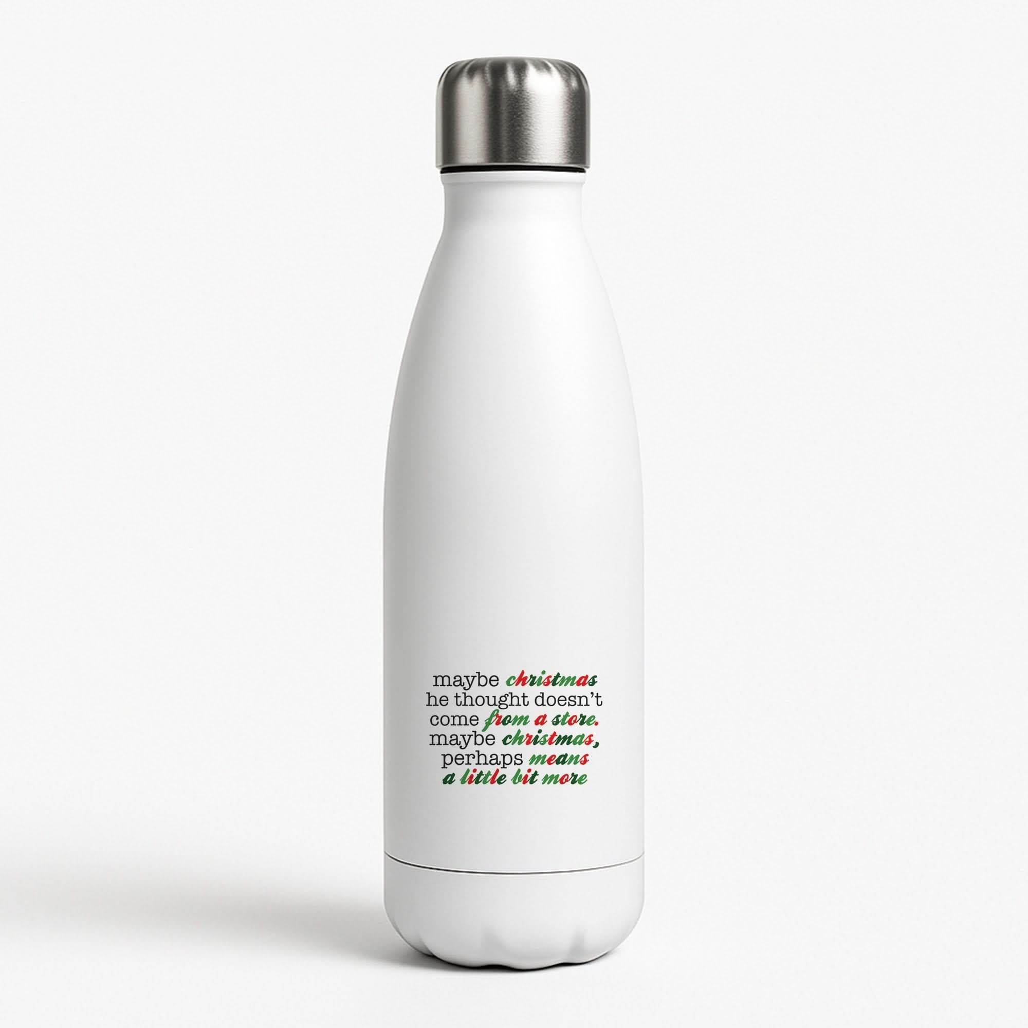 Green Creature Quote Water Bottle