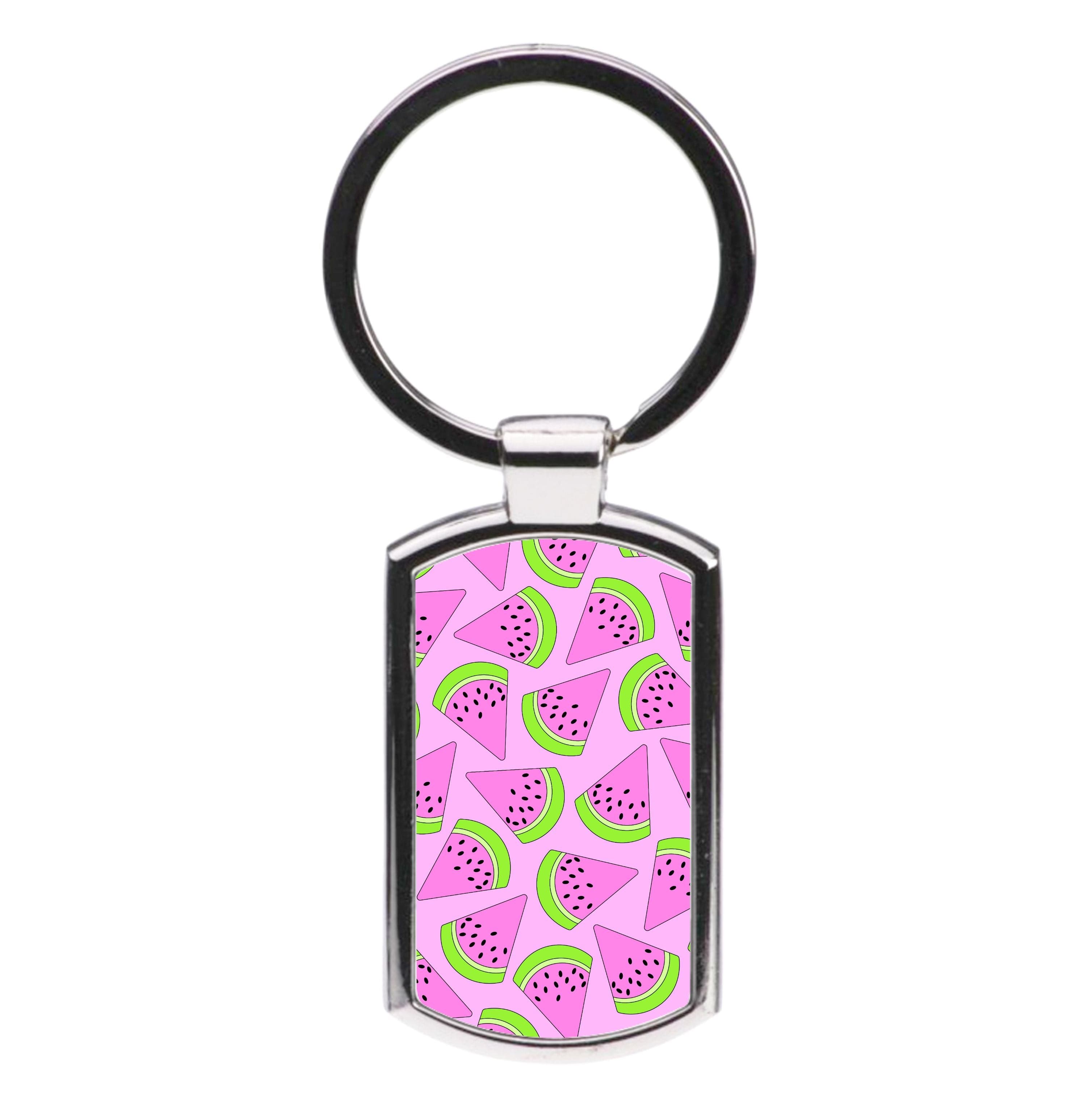 Pink Watermelon Pattern - Summer Luxury Keyring