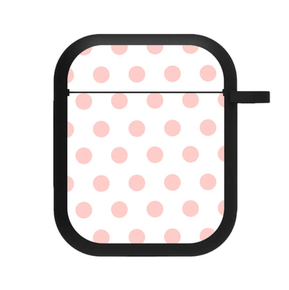 Pink Polka Personalised AirPods Case