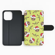 Christmas Tree Hero Pattern Flip / Wallet Phone Case 2