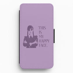 This Is My Happy Face Flip / Wallet Phone Case