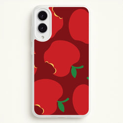 Teacher Apples Pattern Galaxy S25 Edge Case