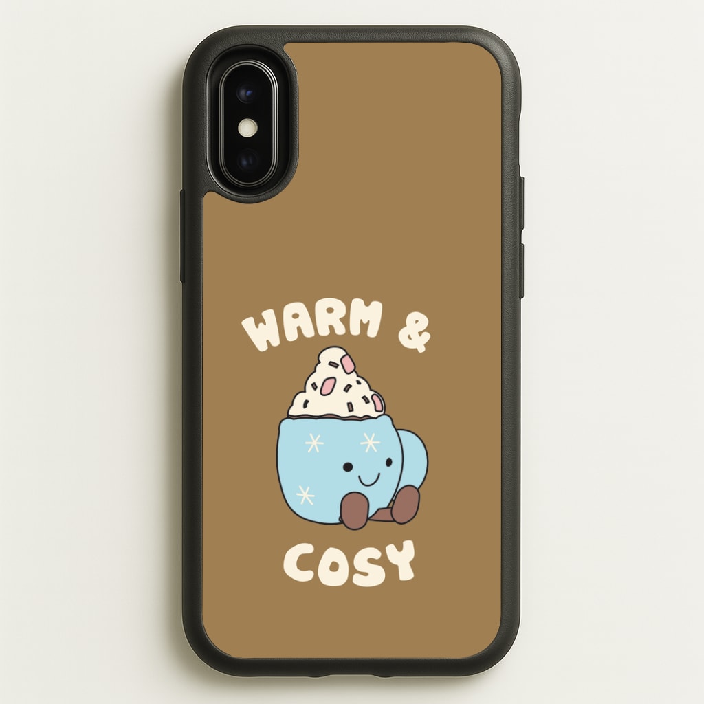 Hot Cocoa Plush Quote iPhone X / XS Case