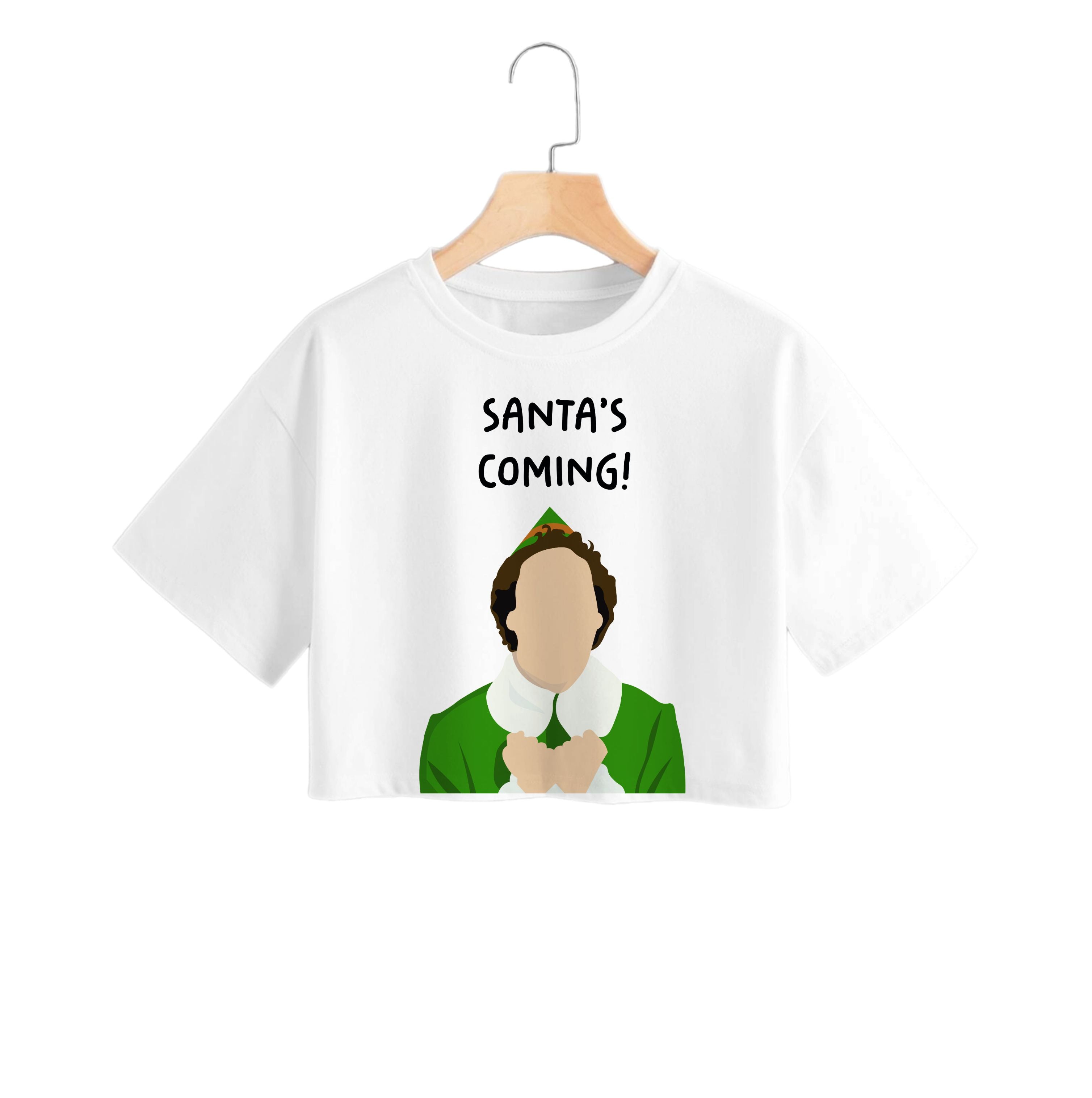 Santa's Coming! - Elf Crop Top