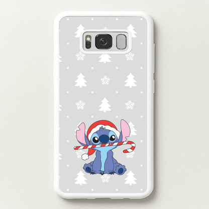 Cute Blue Alien Candycane Galaxy S8 Plus Case