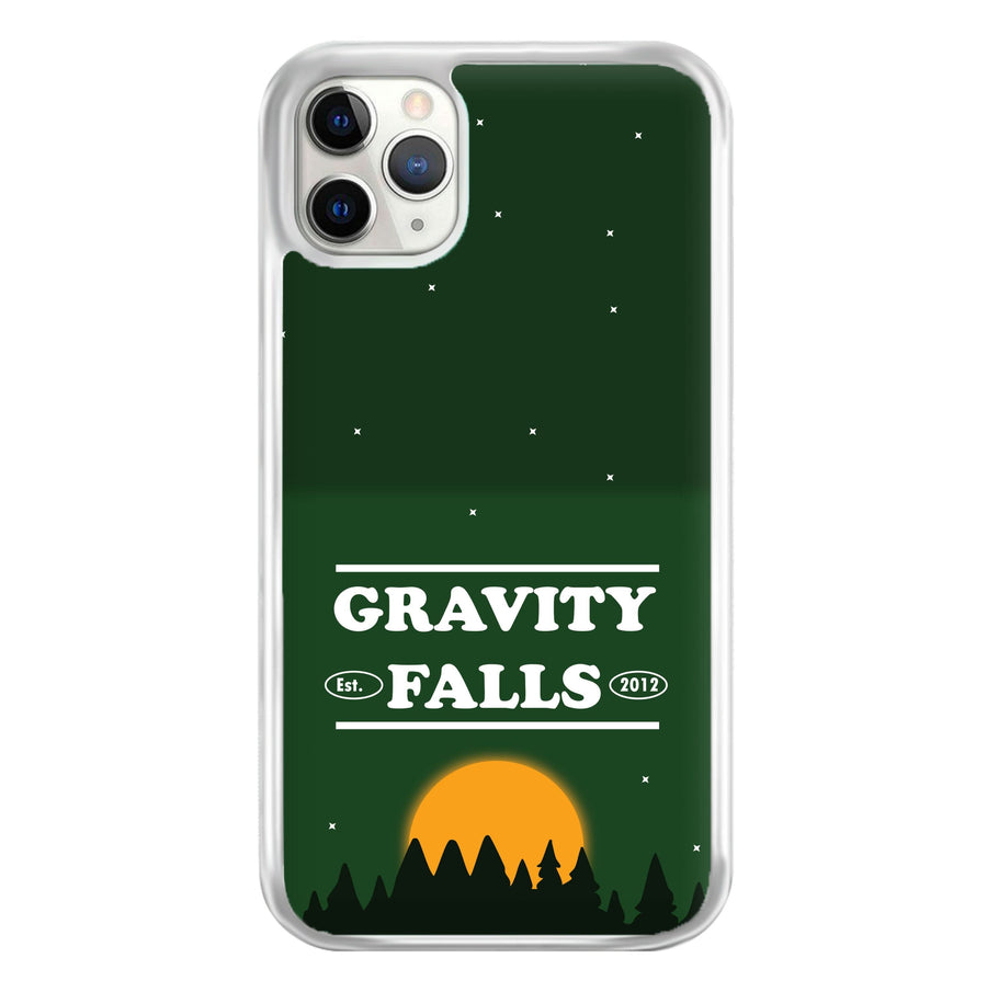 Green Forest Sunset  Phone Case