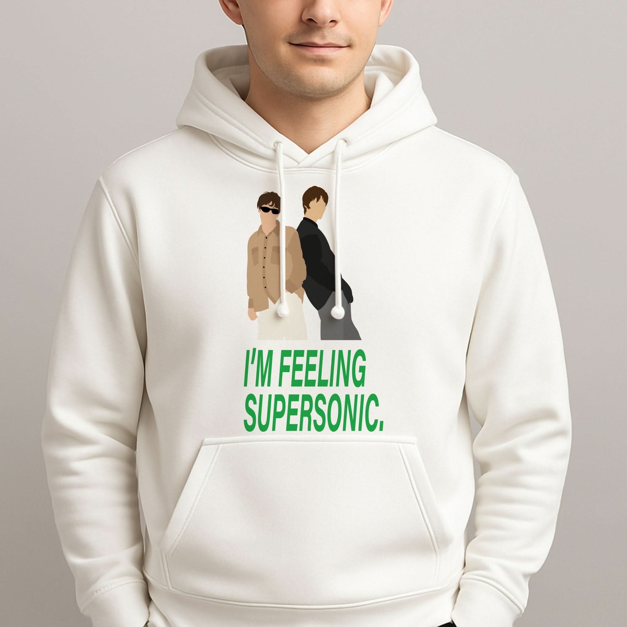 I'm Feeling Supersonic  Mens Hoodie