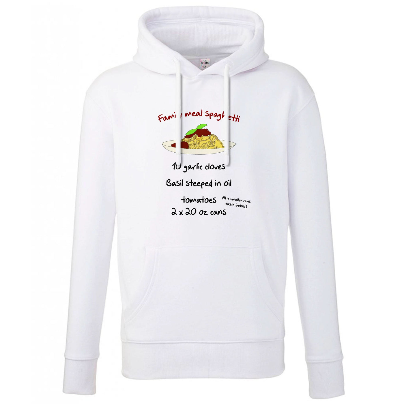 Family Meal Spaghetti Hoodie