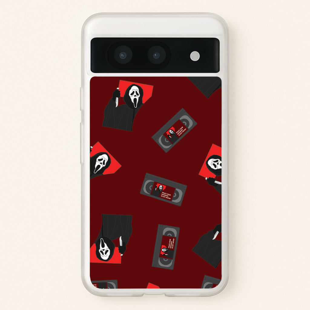 VHS & Ghostface Pattern Google Pixel 8a Case