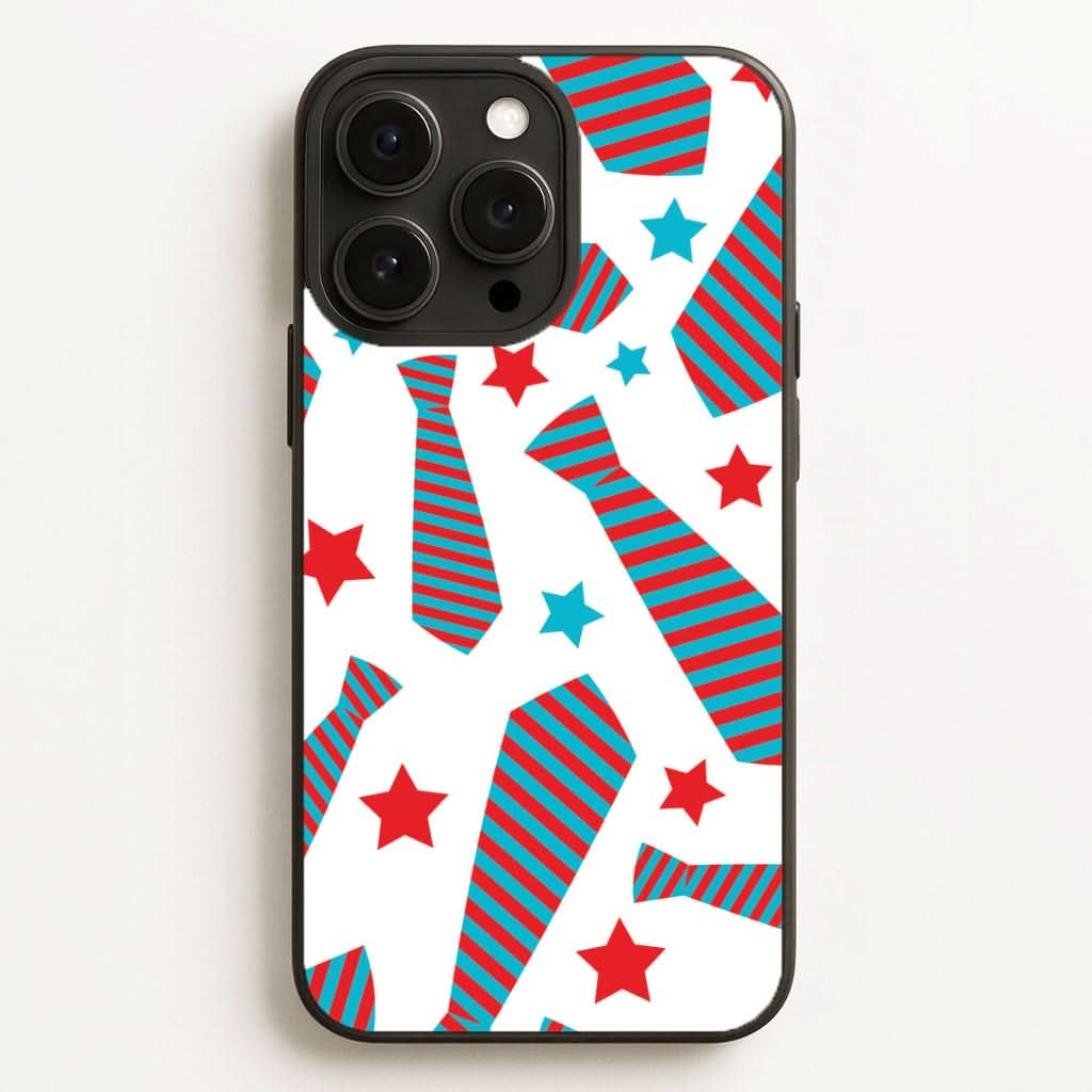 Tie And Stars Pattern Phone Case