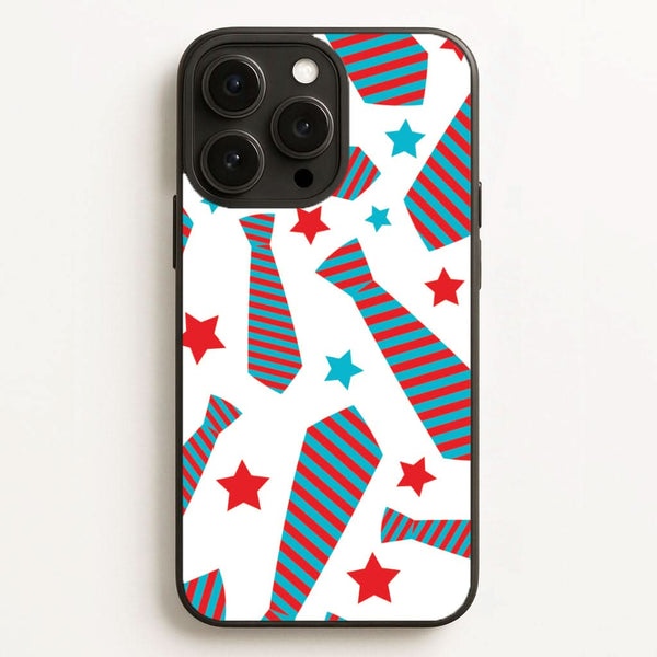 Tie And Stars Pattern Phone Case for Apple iPhone, Samsung Galaxy, Huawei and Google Pixel