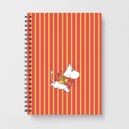 Red Present Moom Notebook