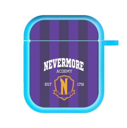 Addams Academy Purple AirPods Case