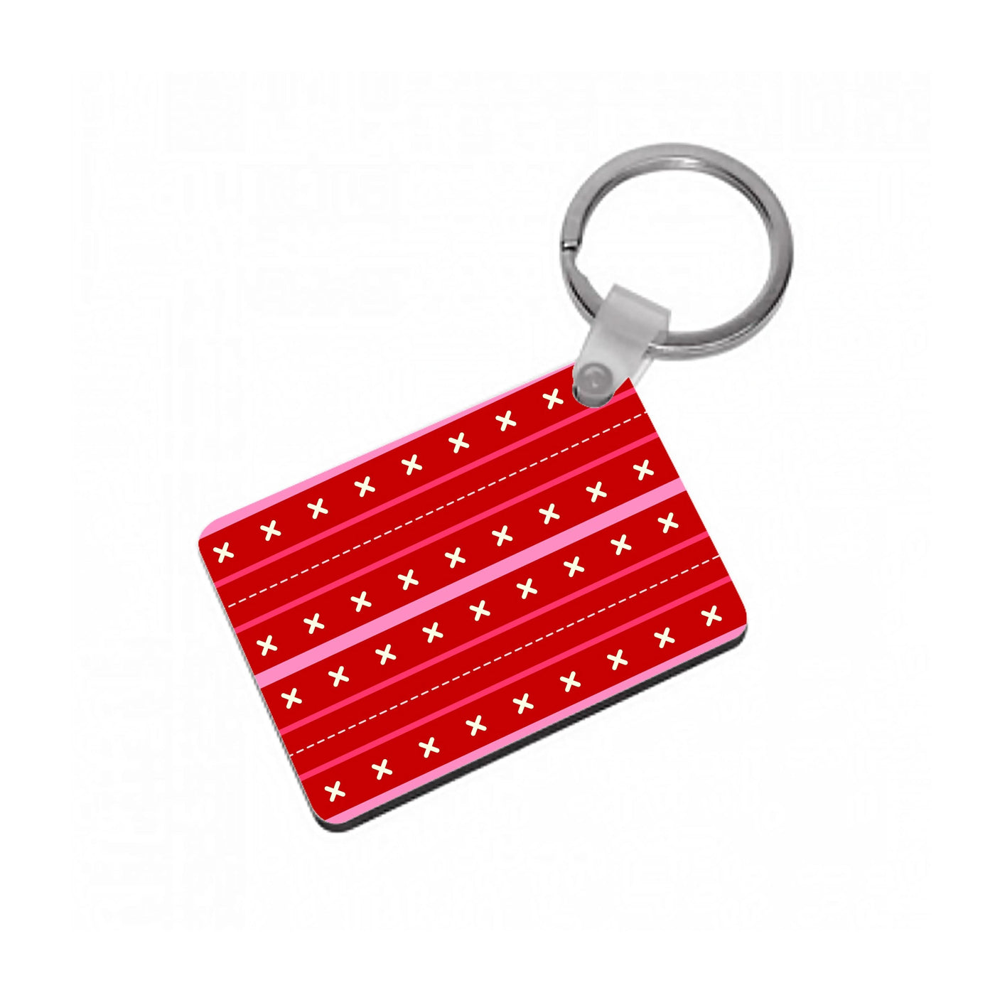 Christmas Pattern 9 Keyring