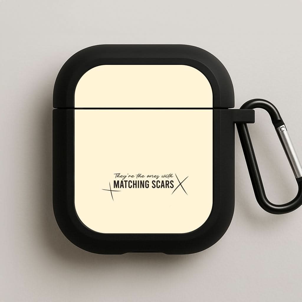 Matching Scars Black AirPods Case