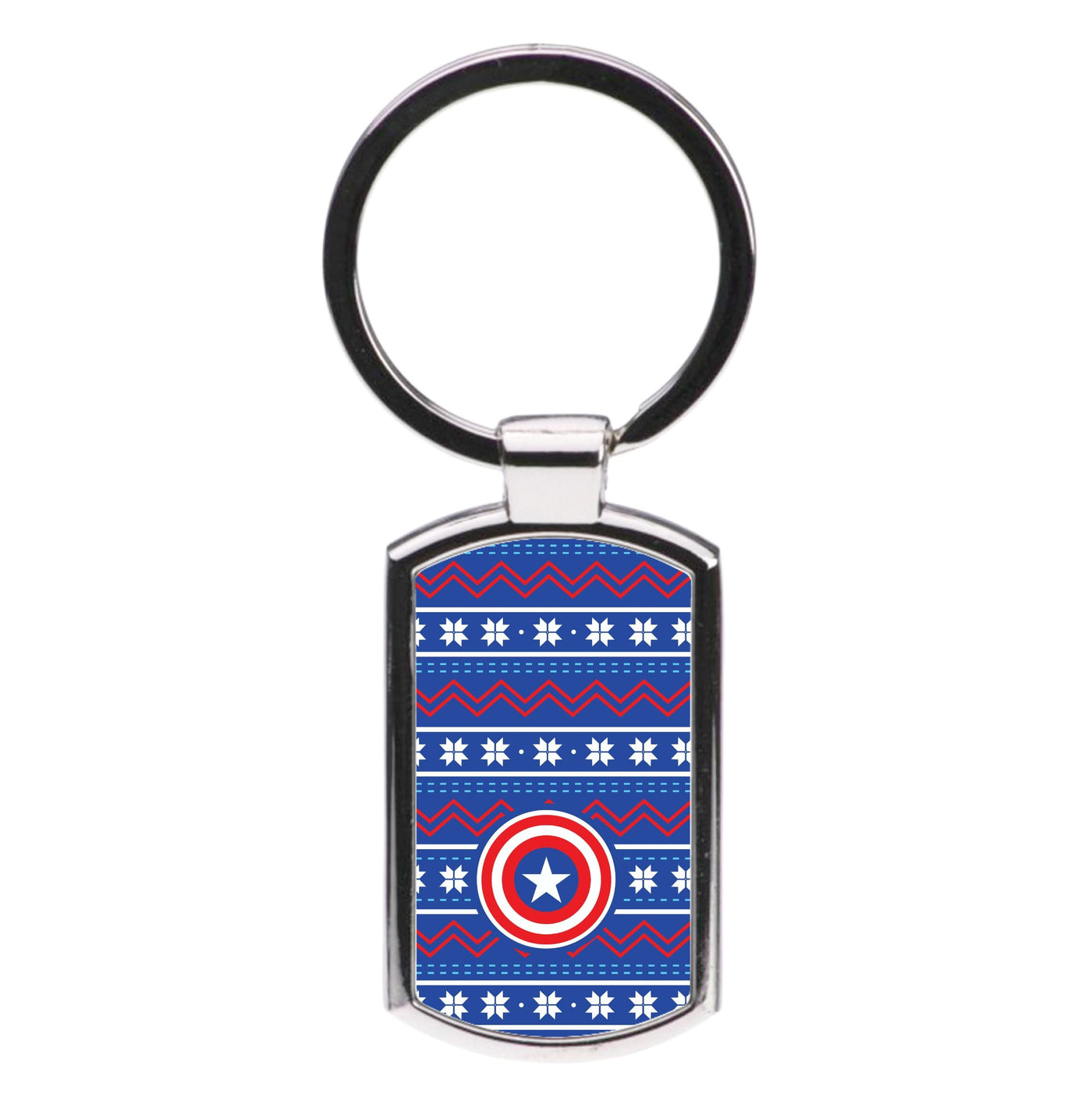 Captain Christmas Pattern Luxury Keyring