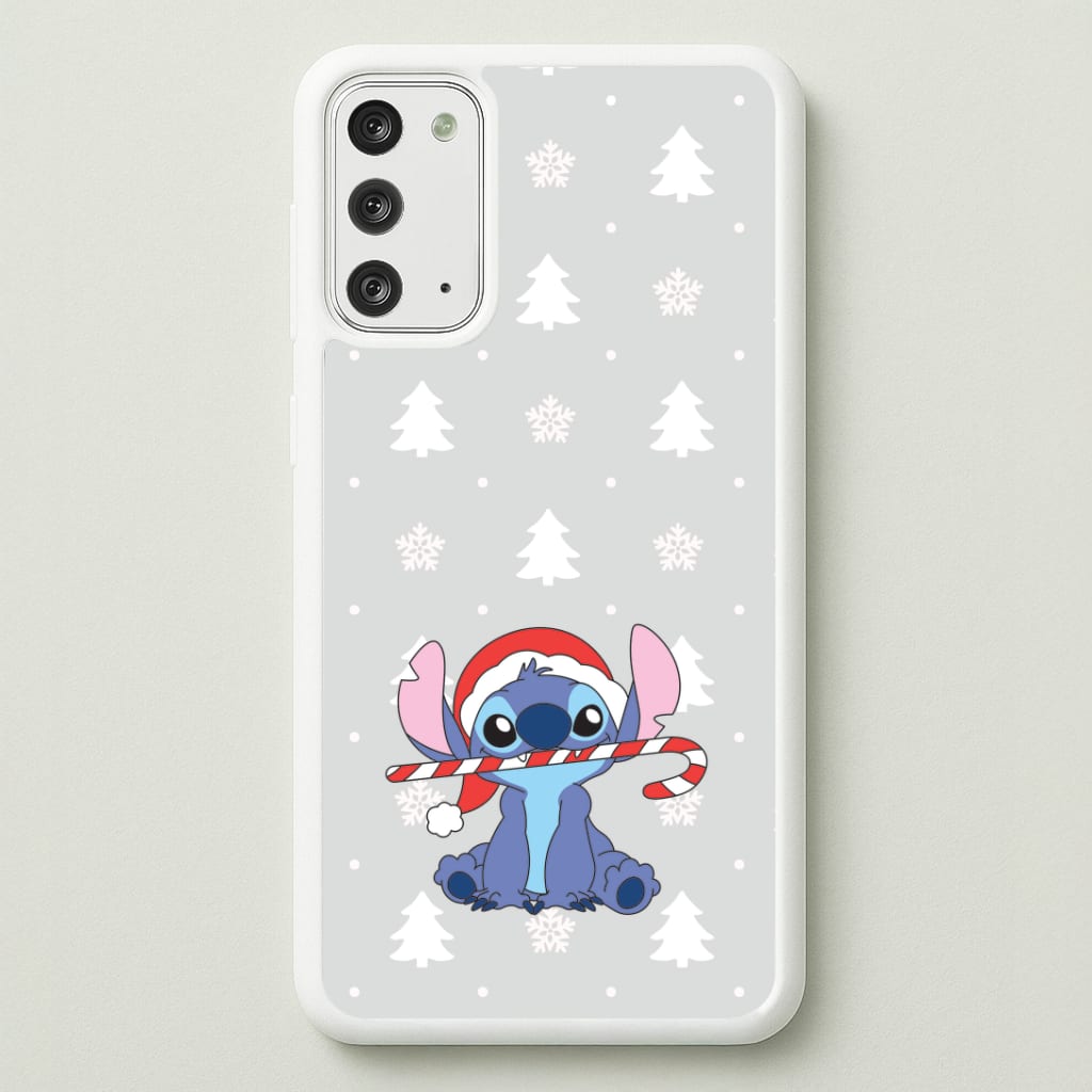 Cute Blue Alien Candycane Galaxy Note 20 Case