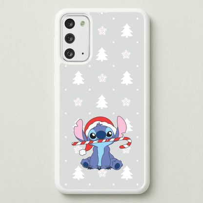 Cute Blue Alien Candycane Galaxy Note 20 Case