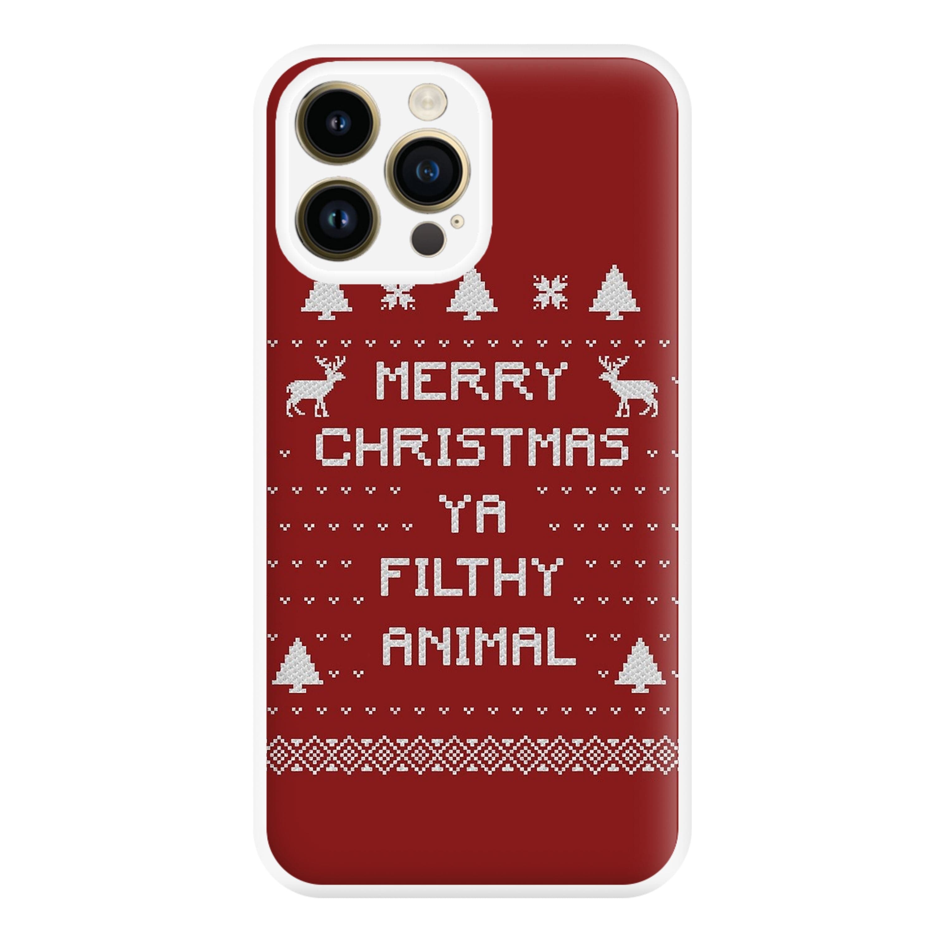 Merry Christmas Ya Filthy Animal Phone Case