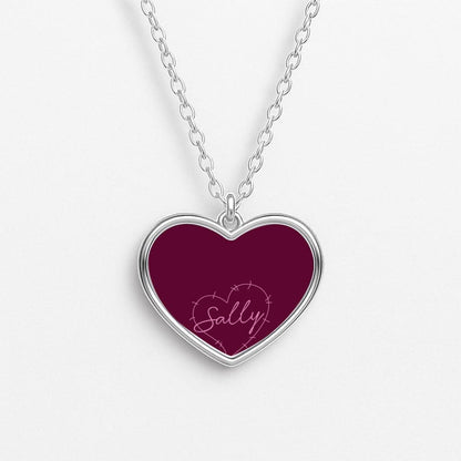 Stitched Heart Sally Heart Necklace