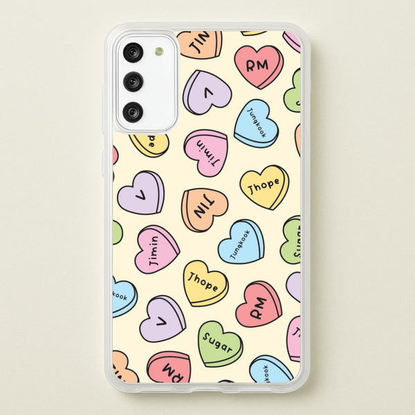 K-Pop Band Members Love Hearts Pattern Galaxy S20FE Case